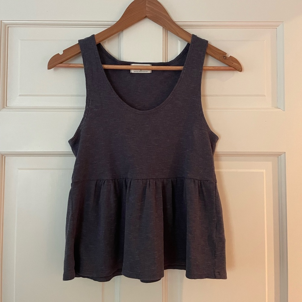 T.La Rhonda Babydoll Tank Navy